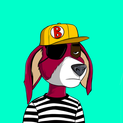Illustrated character wearing a cap and jacket